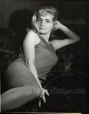 1966 Press Photo Actress Dorothe Blanck lounging in Paris - kfx08457 picture