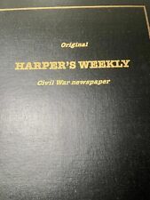 1863 Original Harper’s Weekly Civil War Magazine Leather-Bound w Certificate picture