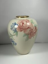Vintage Lenox Chatsworth Floral Vase Mae in USA 8 in. picture