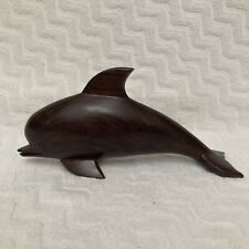 VTG Carved Wood Dolphin Wooden Figure Statue 10