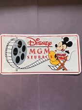 Vintage 1987 Disney MGM Studios Director Mickey Mouse License Plate Sealed New picture