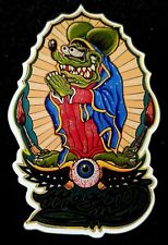 RAT FINK STICKER “GUADALUPE LETS PRAY”🙏🏻 2 1/2“X 3 3/4” LIFE IS AMAZING picture