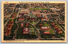 Postcard Tucson AZ Air View of the University of Arizona picture