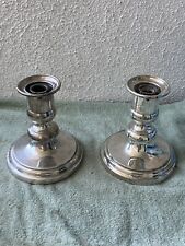Vintage Pair Christofle France Candle Holders Stick picture