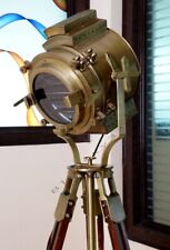 LARGE Vintage Theater Stage Nautical Spotlight - Industrial Nautical Floor Lamp picture