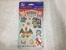 ,Vintage Pokemon DesignWare Stickers 2 sheets 1998 sealed CHARIZARD BLASTOISE picture