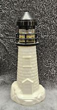 Vintage Old Spice White LightHouse Cologne Bottle Decanter FULL Nautical 8 Inch picture