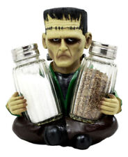 Halloween Dr Victor Frankenstein Monster Salt & Pepper Shakers Holder Figurine picture