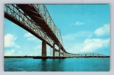 Charleston SC-South Carolina, Cooper River Bridge, Vintage c1967 Postcard picture
