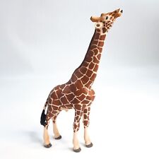 Schleich Male Giraffe Eating D-73527 Animal Figure 2008 Adult Retired Toy 7 inch picture