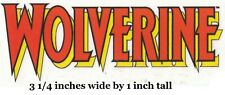 Vintage Wolverine Logo Decal Marvel Comics X-men Peel & Stick Art Vinyl Sticker picture