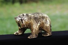 Golden Bear Sculpture, Vintage Bear Decor, Bear Bros Woodworks, Bear Statue picture