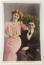 Vintage Postcard Phyllis Dare & Her Brother Edwardian English Actress RPPC 1022 picture