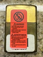1994 Zippo Lighter Stamped “Solid Brass”~New Factory Hinge & Insert picture