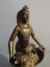 Vantines Incense Burner Egyptian Revival Woman Lady #1272 Art Deco Made n France picture