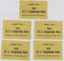 Vintage 1959 Florida Championship Rodeo Tickets picture