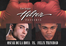 1999 Oscar De La Hoya vs Felix Trinidad Las Vegas Hilton postcard VIP only rare picture