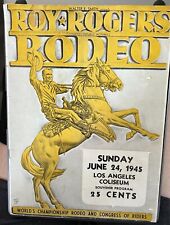 1945 Roy Rogers Los Angeles Coliseum Rodeo Program picture