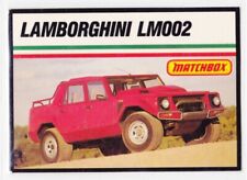 Vintage Matchbox Trading Card Lamborghini LM002 Truck 