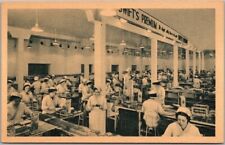 c1940s SWIFT'S PREMIUM BACON Advertising Postcard Factory View / Female Workers picture