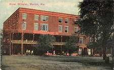 Marion, AL Alabama  HOTEL WHEELER Guests~Veranda PERRY COUNTY  ca1910's Postcard picture