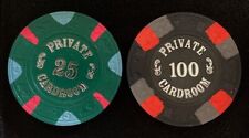 Paulson Top Hat and Cane Poker Chips Home Set 724 Chips Private Card-Room picture