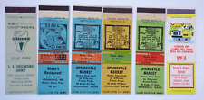 SPRINGVALE MAINE lot of 6 matchbook covers picture