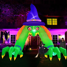 12 FT Giant Halloween Inflatable Witch Archway Outdoor Decorations- Red-Eyed  picture