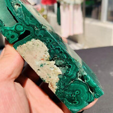 TOP 630g Natural Malachite Quartz Crystal wand point oblisk healing picture