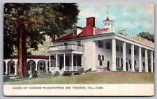Mount Vernon Virginia George Washingtons Historic Home Exterior DB Postcard picture