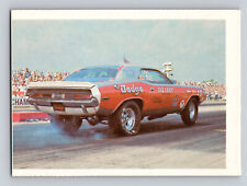 1971 AHRA Fleer Offical Drag Champs Dick Landy's Dodge Challenger Card Vintage picture