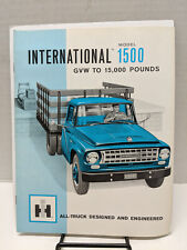 1963 International Model 1500 Truck 8-Page Original Sales Brochure CR-4292-N picture