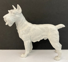 Rosenthal 1950s Giant White Schnauzer Porcelain Vintage 5½” long x 5 ½ “ tall picture