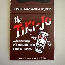 Vintage 1960s Tiki-Jo Santa Monica CA Tiki Bar Matchbook Cover picture