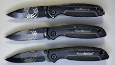 Lot Of 3 Southwire 2.88 In High Carbon Stainless Steel Pocket Knife w/ Sharpener picture