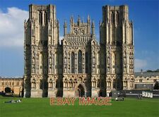 PHOTO  THE WEST FRONT - WELLS CATHEDRAL THE MAGNIFICENCE OF THE WEST FACADE OF T picture