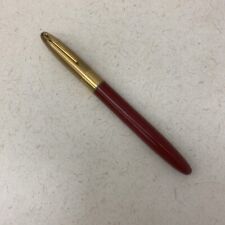 Vintage Sheaffer Fine Line Ballpoint Pen l950's Gold Red Made In USA * Read picture