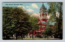 Norwalk OH-Ohio, High School, Antique Vintage Souvenir Postcard picture
