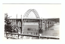 RPPC Yaquina Bay Bridge Oregon Coast Highway Vintage Postcard picture