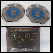 Western Steamship Lines SS Bahama Star Candy Dish & 2 American Revolution Plates picture