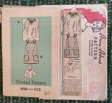 VTG Anne Adams 4886 Sewing Pattern Sun Smock + Float w Drawstring Neck. Size 16 picture