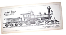 Print Coal Burning Locomotive 1873 Courtesy of Hobby Shop Madison WI Lot of 5 picture