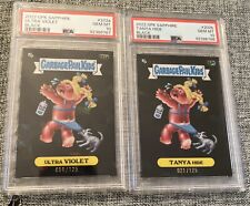 💎 🔥 PSA 10 2022 Garbage Pail Kids Sapphire BLACK  #202a/202b Violet And Tanya picture