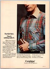 Creighton The Kilt Shirt Woolite Fine Fabric Vintage Apr 1977 Full Page Print Ad picture