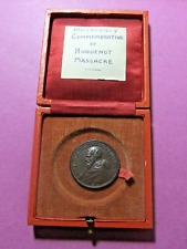 1572 POPE GREGORY XIII St Bartholomews Day Huguenot Massacre Bronze Medal - EF picture