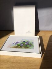 Vintage Hallmark “Breath of Spring” Violets Blank Note Cards Boxed - Textured picture