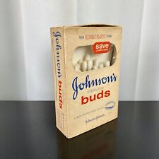 Vintage 1964 Johnson's Sterilized Buds, 20 Baby Nursery Swabs In Original Box picture