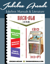 NEW Rock Ola 1458 Installation, Service and Parts Manual 120 Selection Jukebox  picture