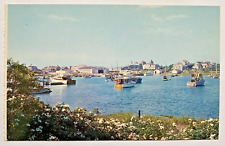 Wychmere Harbor Cape Cod Massachusetts MA Vintage Boats Ships Water Postcard picture