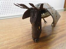 Cool Eco Conscious Recycled Materials Metal Deer-Armadillo Creature Sculpture picture